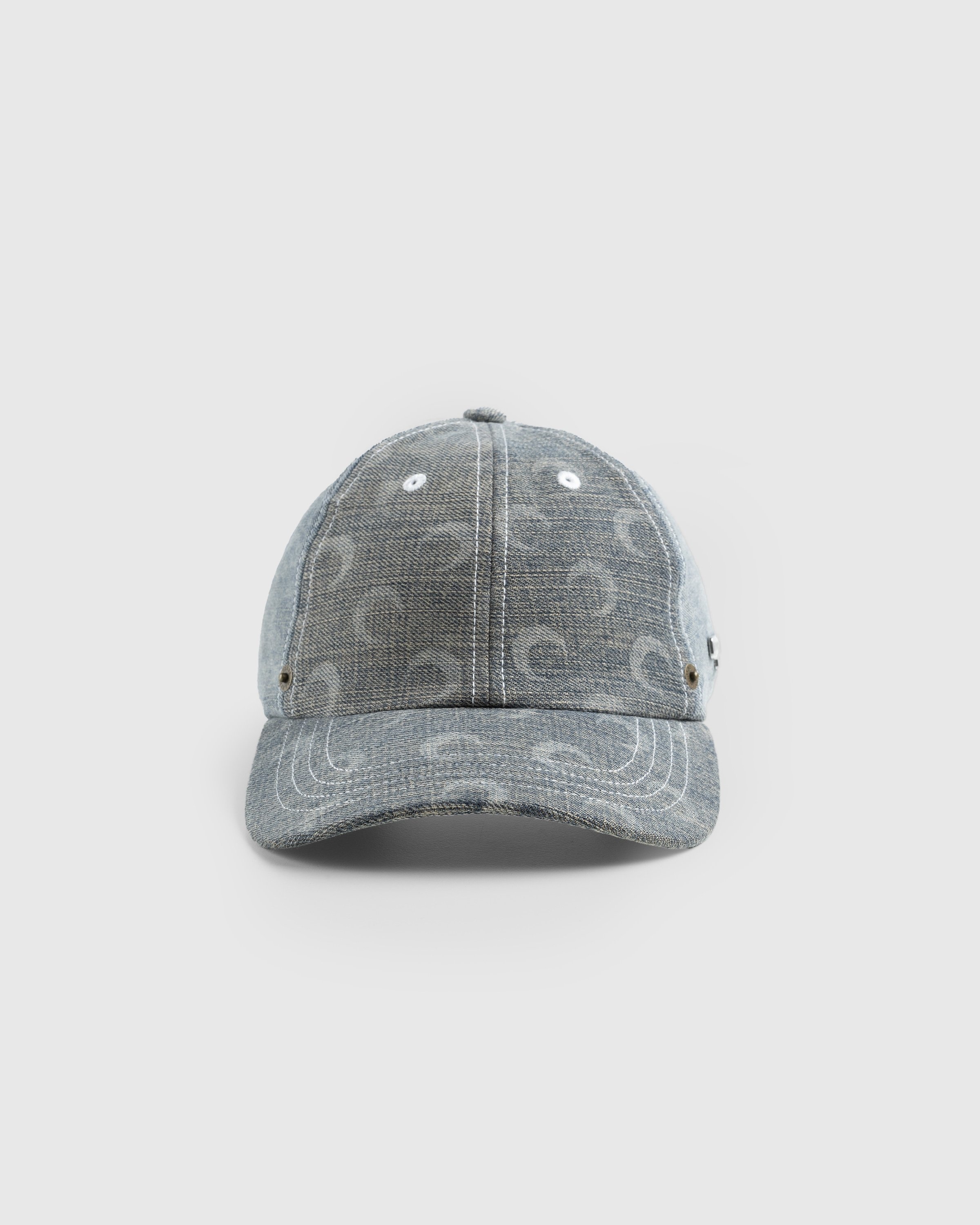 Marine Serre – Regenerated Denim Baseball Cap Grey | Highsnobiety Shop